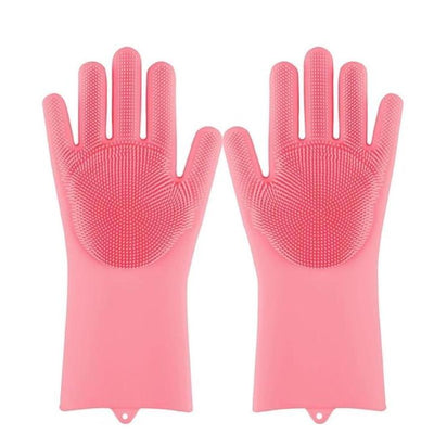 Silicon Washing Gloves (Pair)