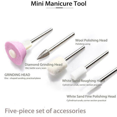 5 in 1 Electric Manicure Nail Drill Grinder