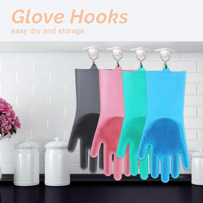 Silicon Washing Gloves (Pair)