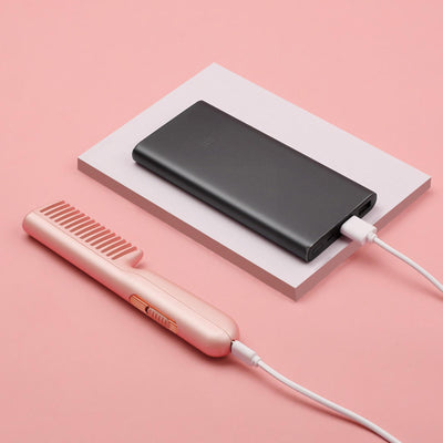 Portable Heat Comb - USB Electric Comb Straightener