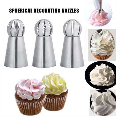 3 New Designs 🎁 🎂  Spherical Decorating Nozzles