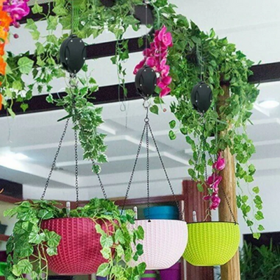 Plant Pulley Set For Garden Baskets Pots, Birds Feeder